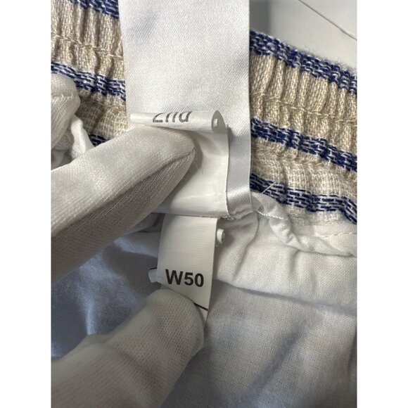 Banana Republic Linen Blend Striped Wide-Leg Pants M - Picture 8 of 15